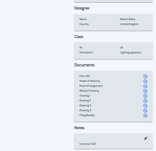 GlobalIPCo Design Management System portfolio