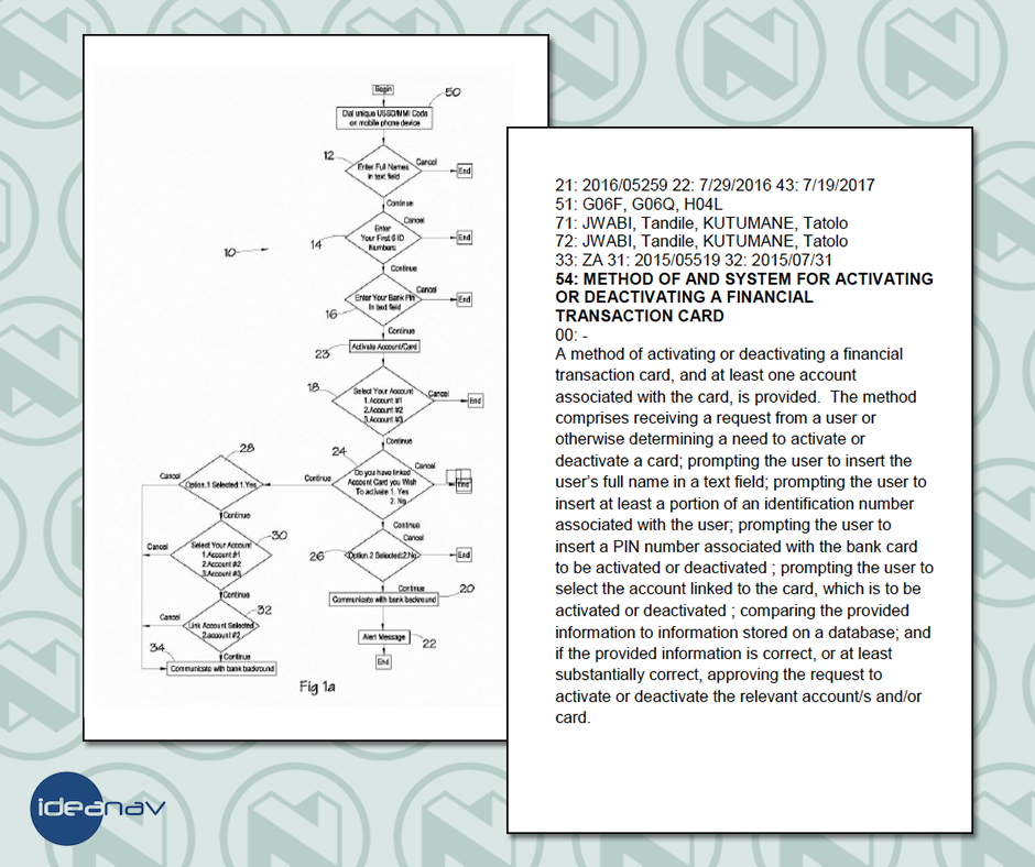 Nedbank and the card blocking patent by Kutumane and Jwabi