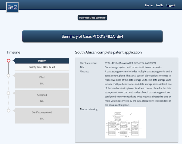 GlobalIPCo Patent Management System Dashboard