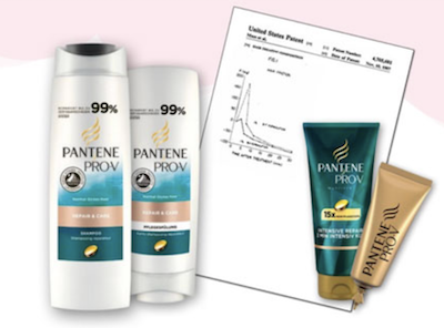 Pantene shampoo patent