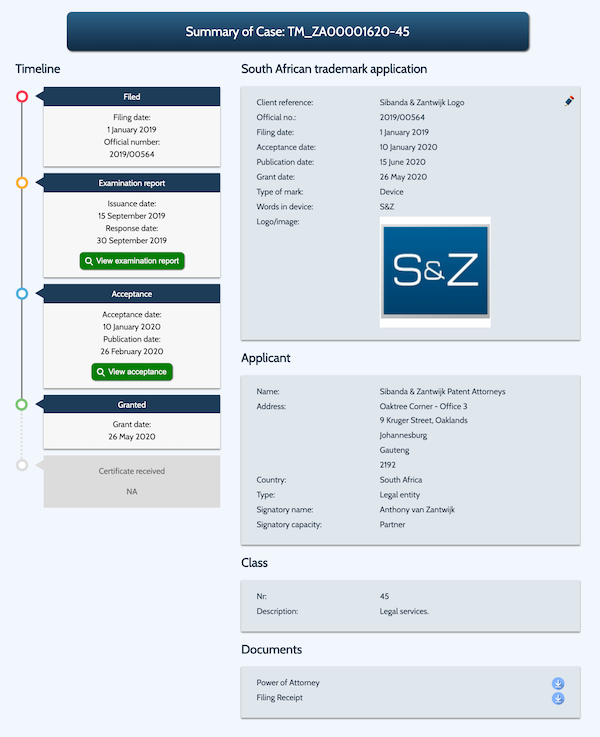 GlobalIPCo Trademark Management System admin